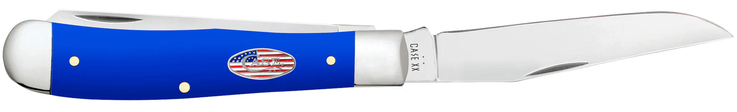 Case Knives Royal Blue Synthetic Smooth Trapper