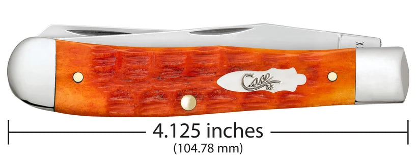 Case Crandall Jigged Tequila Sunrise Bone Trapper 57530 Poket Knife