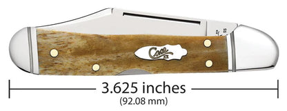 Case Smooth Antique Bone Mini CopperLock® Pocket Knife