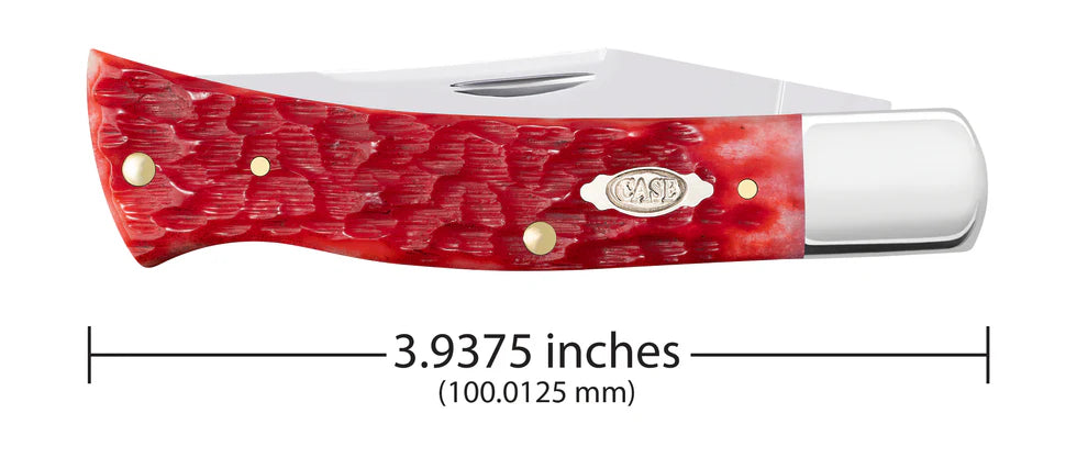 Case Peach Seed Jigged Dark Red Bone CS Axe Handle®