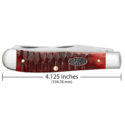 Case Gator Jigged Old Red Bone Trapper 51540 Pocket Knife