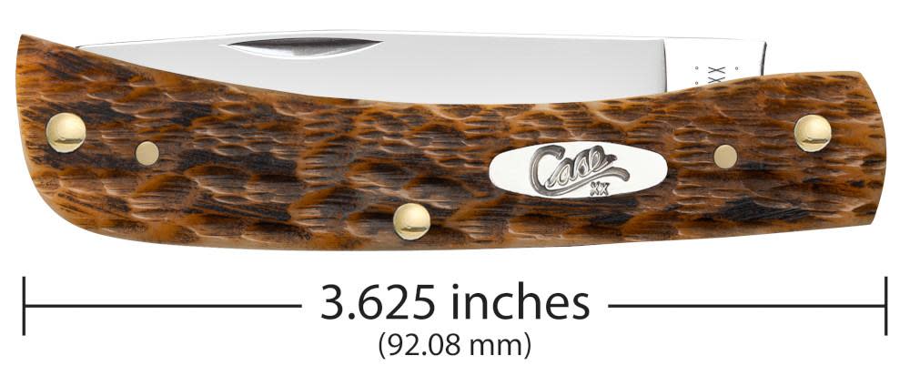 Case Peach Seed Jig Amber Bone CS Sod Buster® Jr