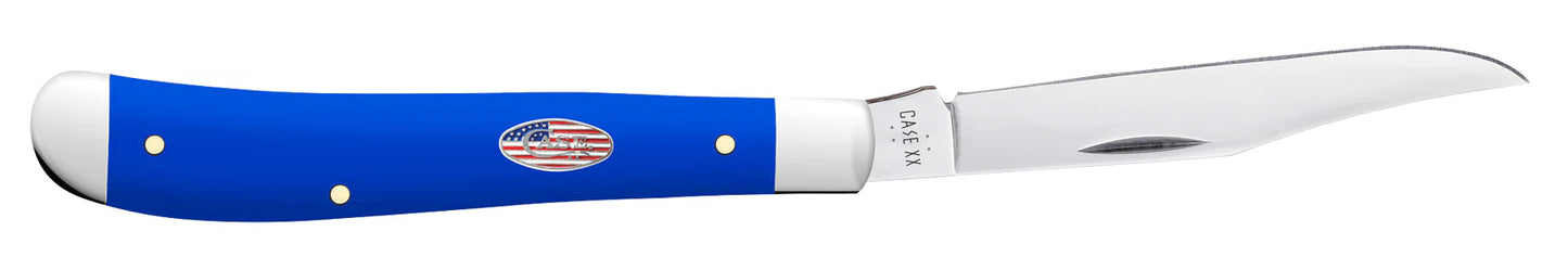 Case Knives Royal Blue Synthetic Smooth Slimline Trapper