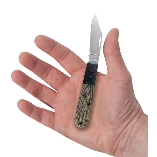 Case Crossroads™ Fossil Jig Luna Richlite® w/Black G-10 XR Barlow