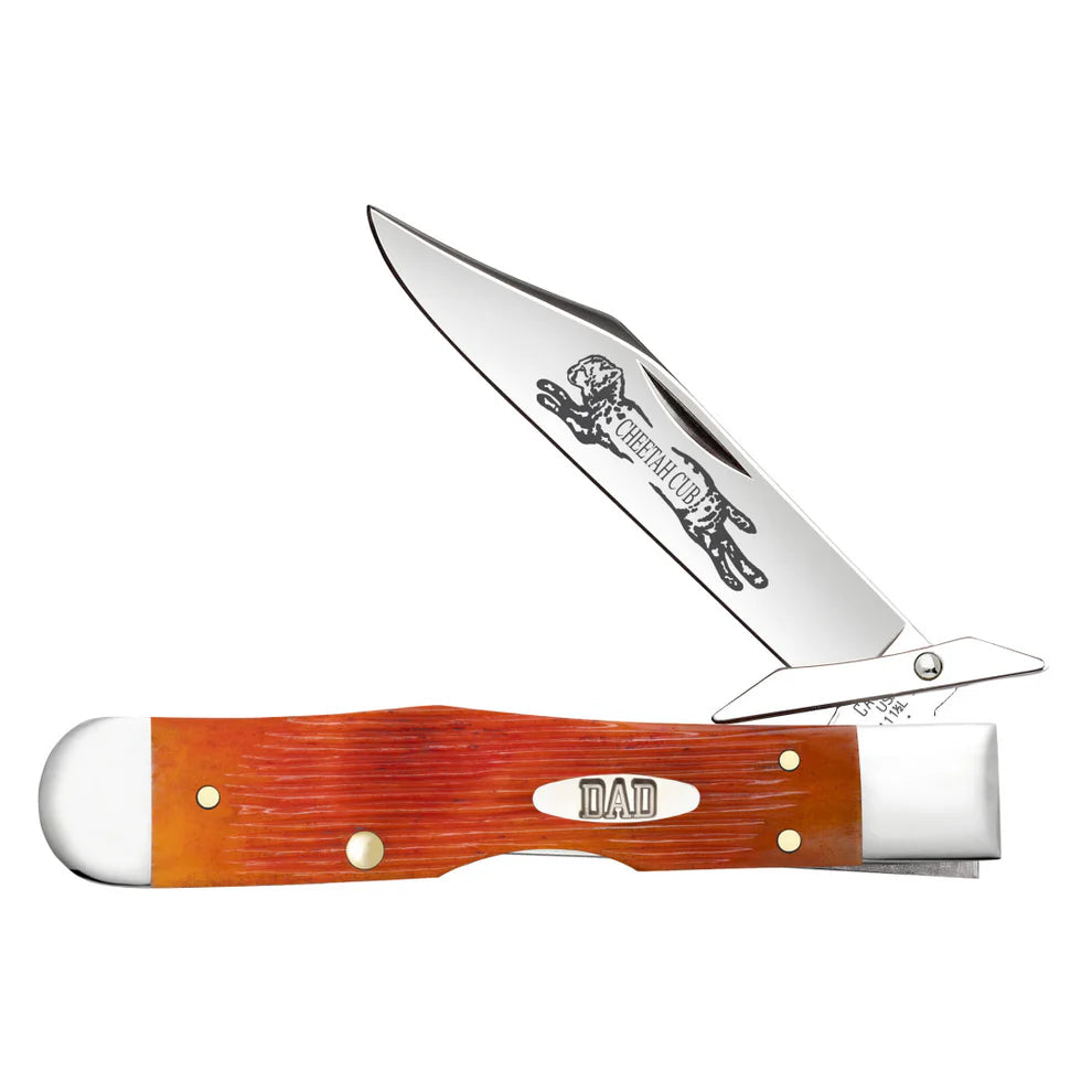 Case Father's Day Barnboard Jig Tequila Sunrise Bone Cheetah® Cub
