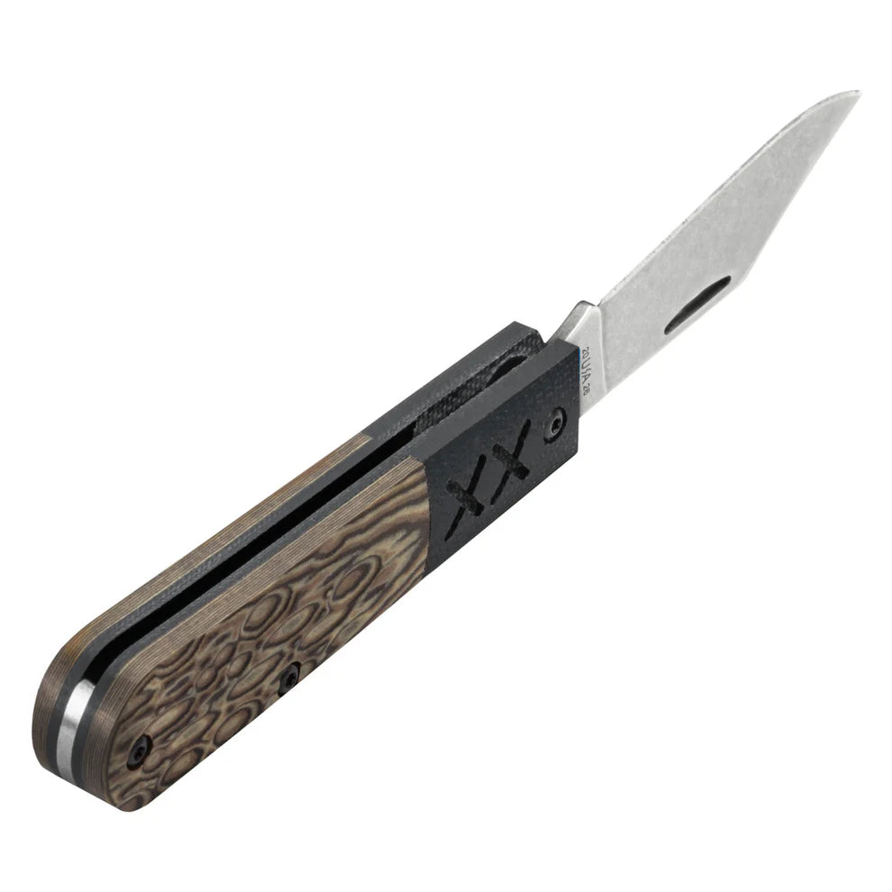 Case Crossroads™ Fossil Jig Luna Richlite® w/Black G-10 XR Barlow