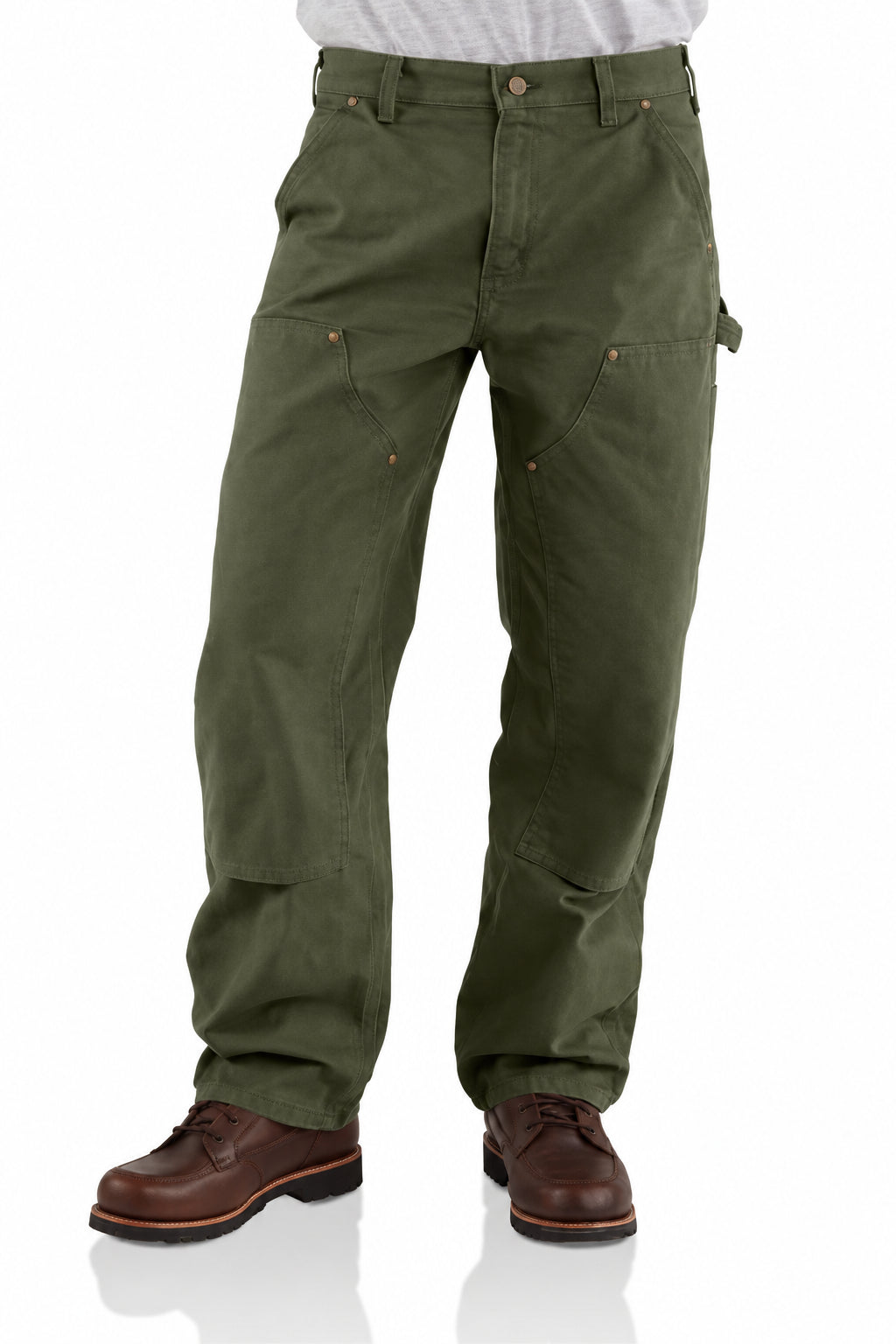 Carhartt Washed Duck Double-Front Work Dungaree B136