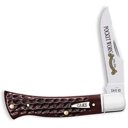 Case Pocket Worn 30th Anniversary Mahogany Bone Corn Cob Jig Axe Handle
