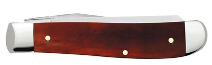 Case Knives Religious Sayings Matthew 28: 19-20 Embellished Smooth Chestnut Bone Mini Trapper