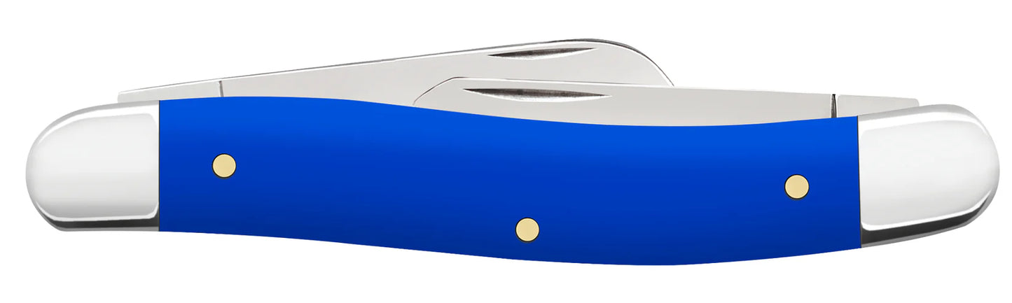 Case Knives Royal Blue Synthetic Smooth Medium Stockman