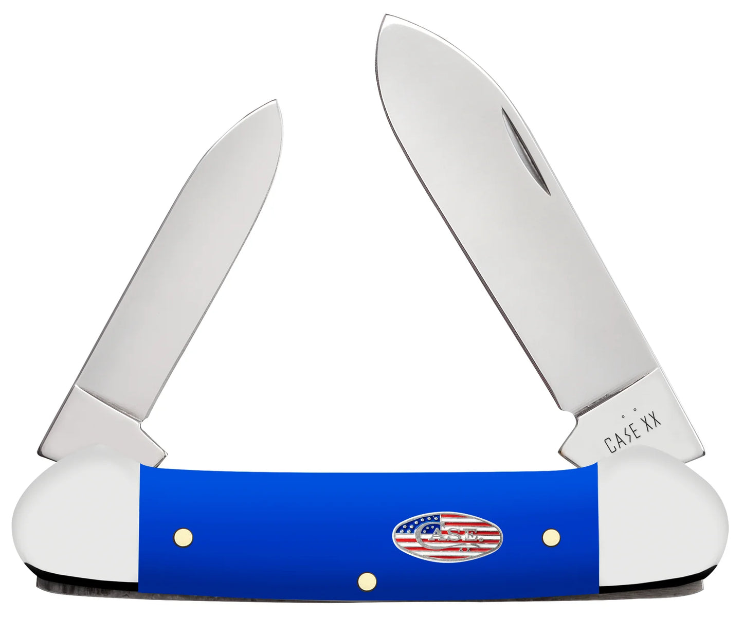 Case Knives Royal Blue Synthetic Smooth Canoe