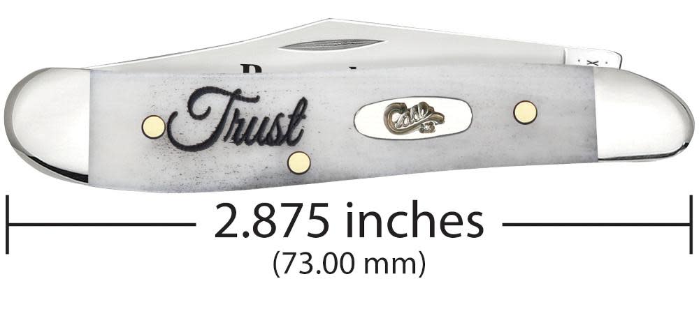Case Religious Sayings Trust Embellished Smooth Natural Bone Peanut
