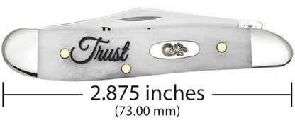 Case Religious Sayings Trust Embellished Smooth Natural Bone Peanut