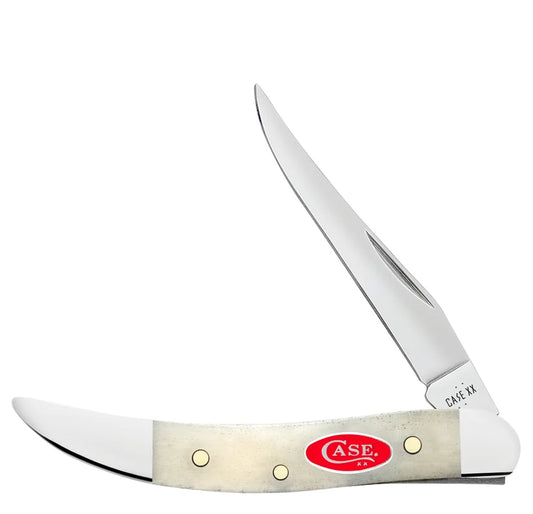 Case Small Texas Toothpick Smooth Natural Bone 14024 Pocket Knife