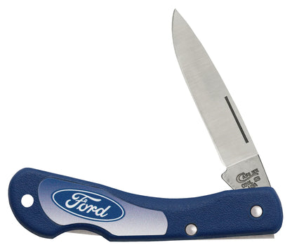 Case Ford Embellished Smooth Blue Synthetic Mini Blackhorn® with Imprinted Inlay