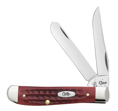 Case Knives Pocket Worn® Corn Cob Jig Old Red Bone Mini Trapper