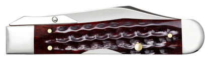 Case Pocket Worn® Corn Cob Jigged Old Red Bone Cheetah® Cub Pocket Knife