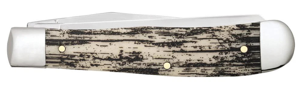 Case U.S. Army Embellished Smooth Natural Bone Trapper