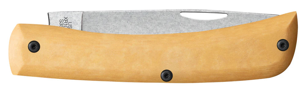Case Crossroads™ Smooth Maple Valley Richlite® w/ Black G-10 Sod Buster® Jr.