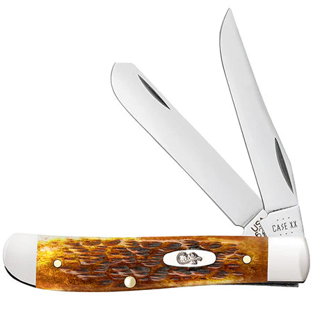 Case Knives Mini Trapper Harvest Orange Bone Peach Seed Jig