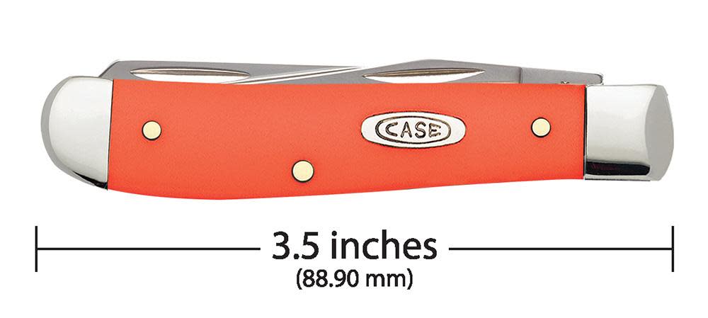 Case Knives Orange Synthetic Mini Trapper
