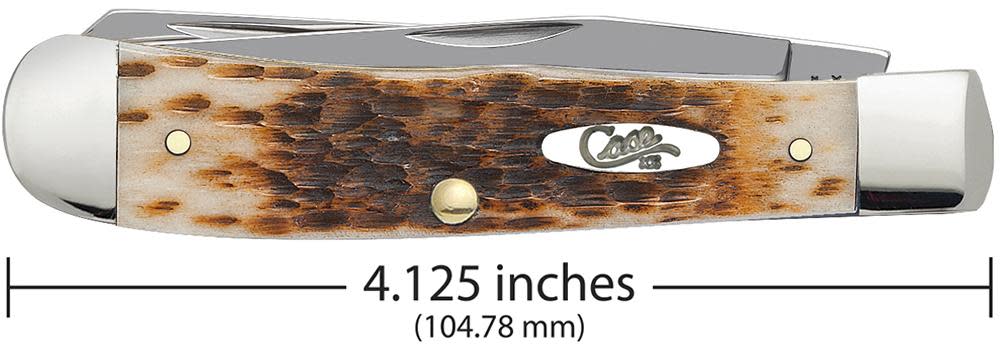 Case Peach Seed Jig Amber Bone CS Trapper