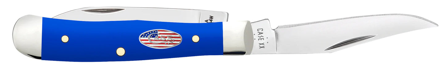 Case Knives Royal Blue Synthetic Smooth Tiny Trapper