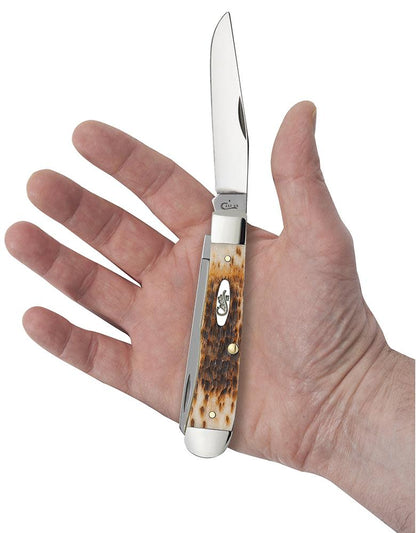 Case Peach Seed Jig Amber Bone CS Trapper