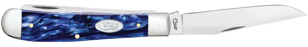 Case Smooth Blue Pearl Kirinite® Trapper 23431 Pocket Knife