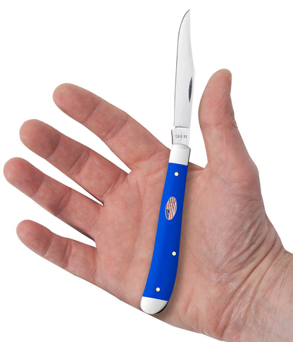 Case Knives Royal Blue Synthetic Smooth Slimline Trapper