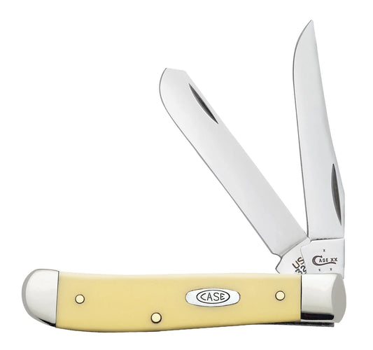 Case Knives Yellow Synthetic CS Mini Trapper Knife