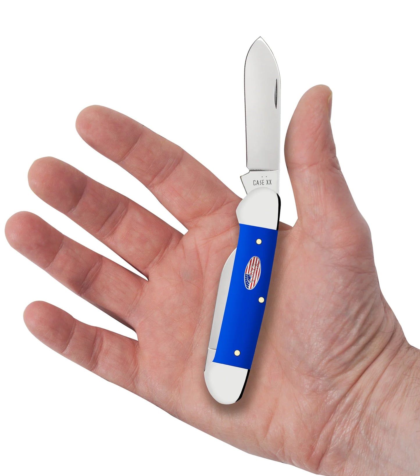 Case Knives Royal Blue Synthetic Smooth Canoe