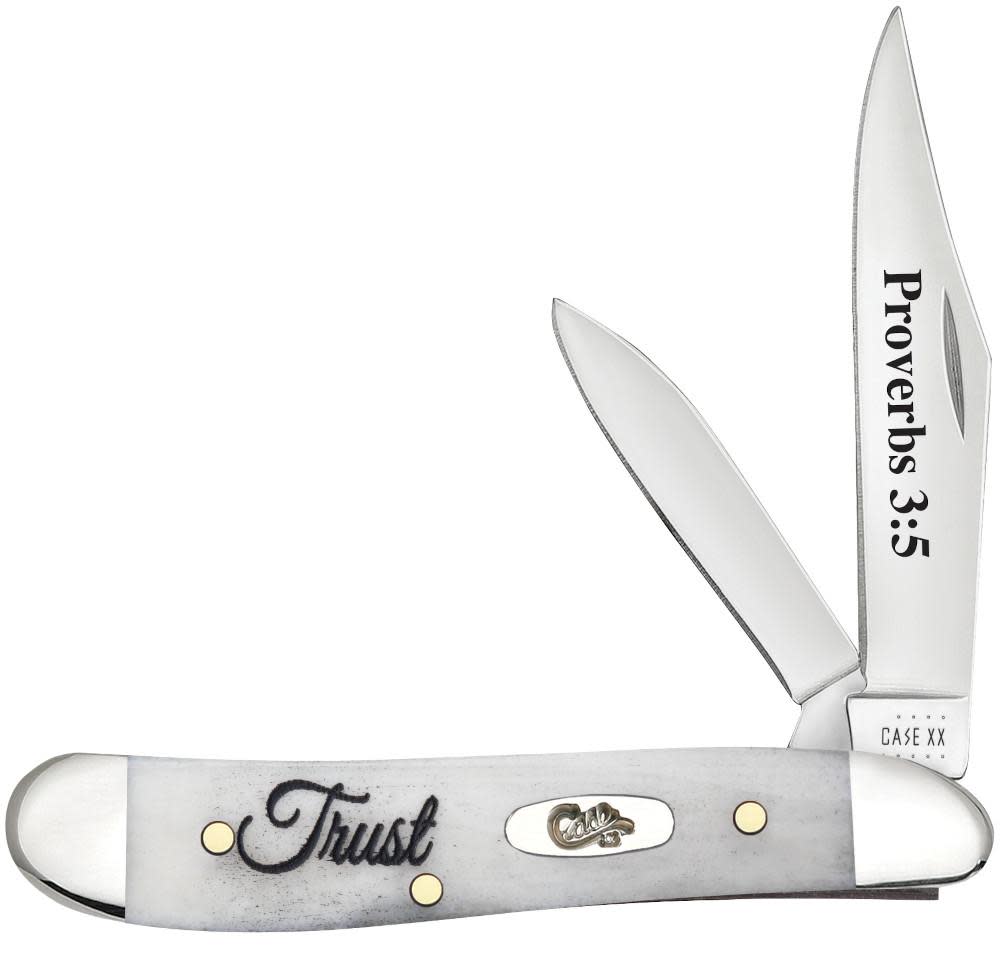 Case Religious Sayings Trust Embellished Smooth Natural Bone Peanut