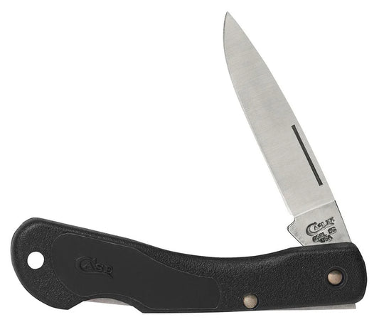 Case Lightweight Black Zytel Blackhorn Lockback Stainless Pocket Knife 00253