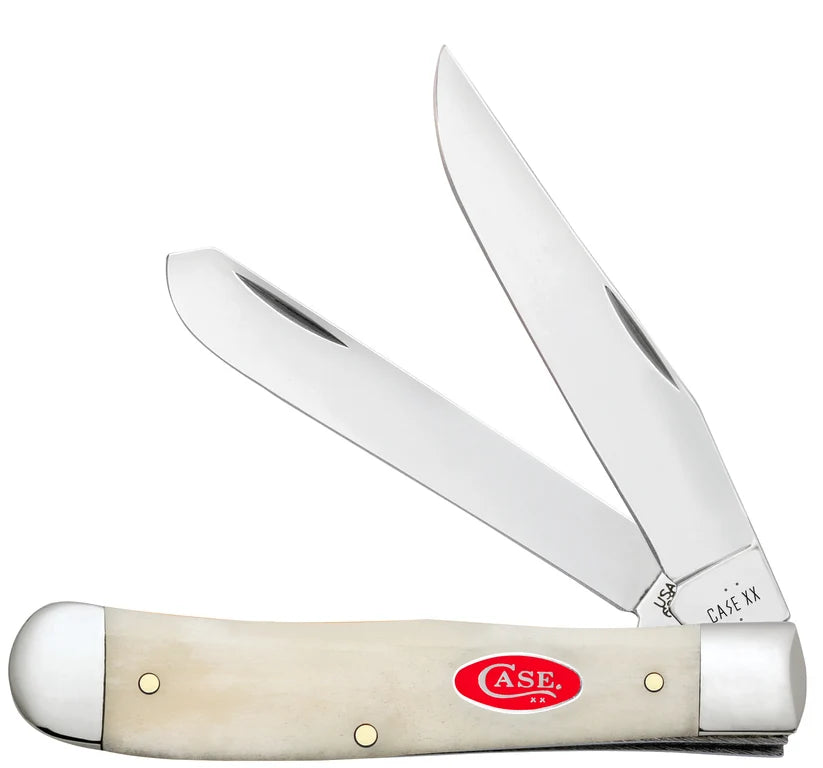 Case Trapper Smooth Natural Bone 14020 Pocket Knife