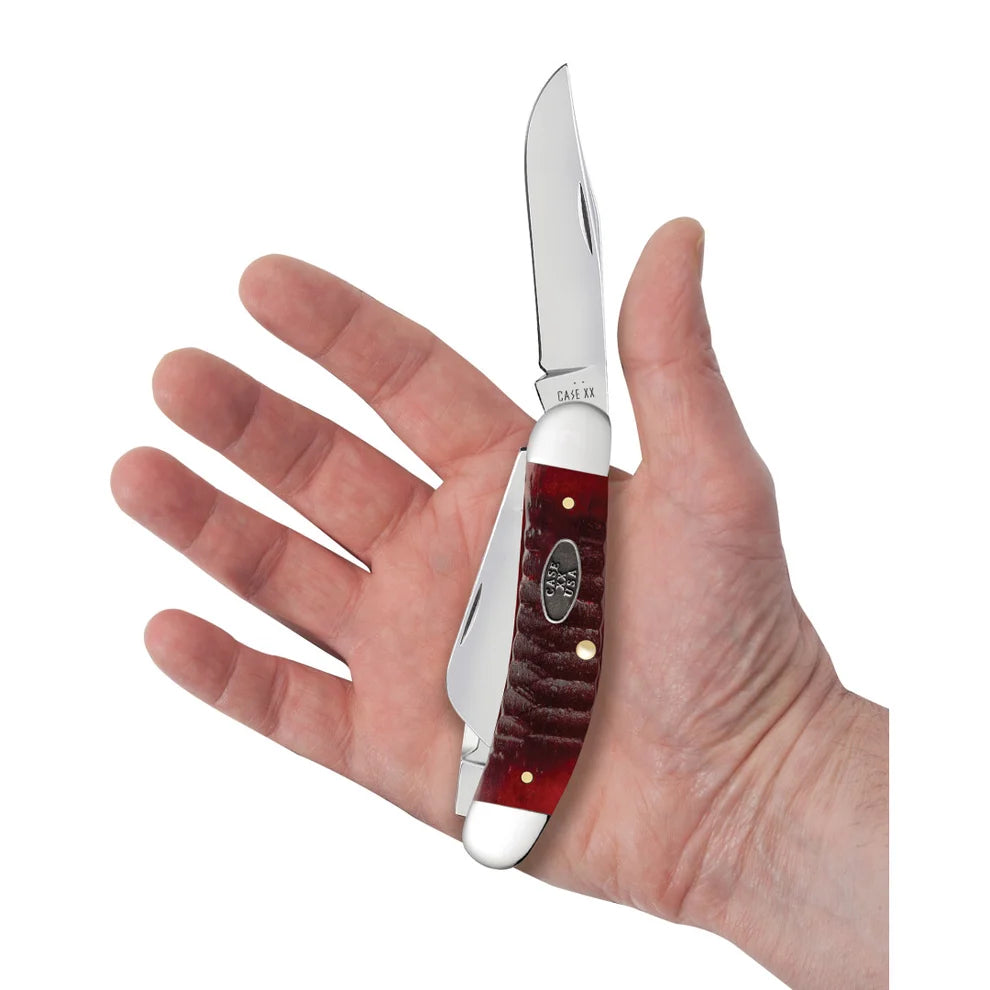 Case Gator Jigged Old Red Bone Sowbelly 51542 Pocket Knife