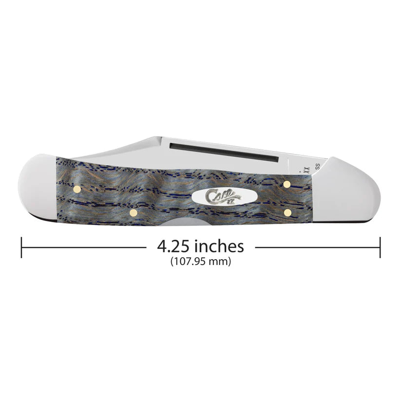 Case Smooth Blue Curly Oak CopperLock®