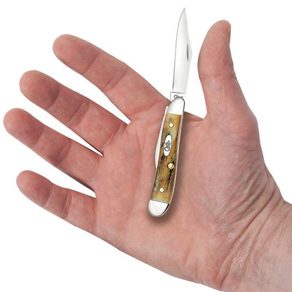 Case Genuine Stag Peanut