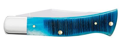 Case Sawcut Jigged Caribbean Blue Bone Case Axe Handle