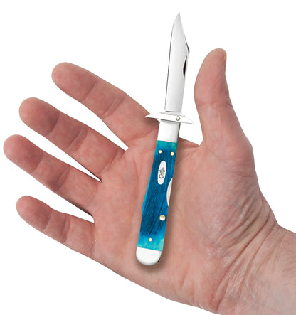Case Sawcut Jigged Caribbean Blue Bone Cheetah® Cub