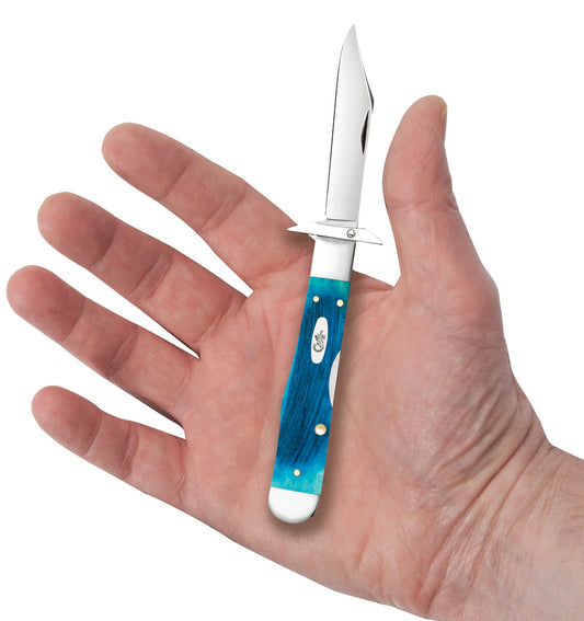 Case Sawcut Jigged Caribbean Blue Bone Cheetah® Cub