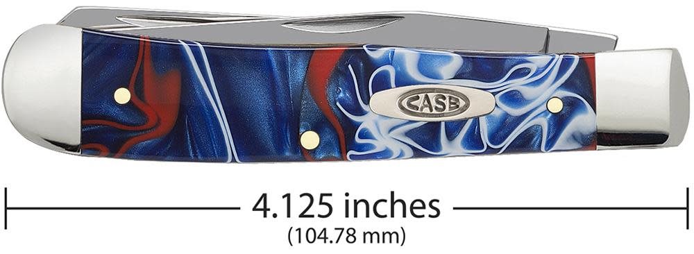 Case Kirinite Patriot Trapper Stainless Pocket Knife 11200