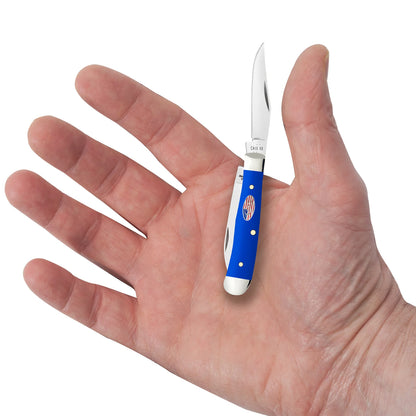 Case Knives Royal Blue Synthetic Smooth Tiny Trapper