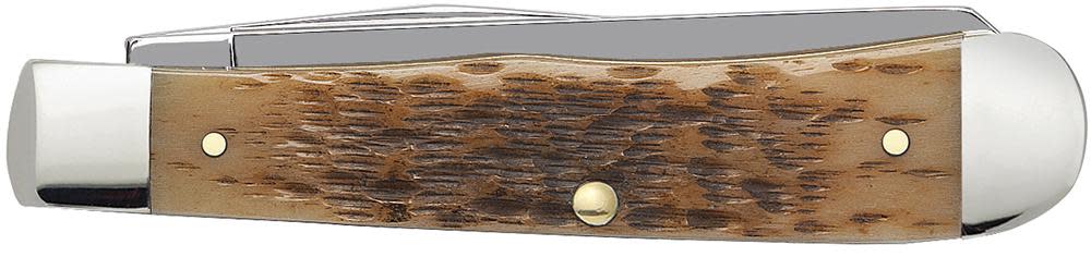 Case Peach Seed Jig Amber Bone CS Trapper