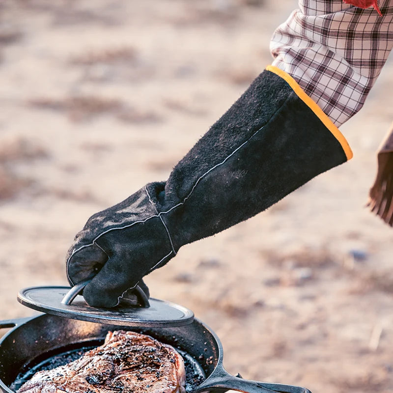 Lodge Cast Iron Leather Gloves