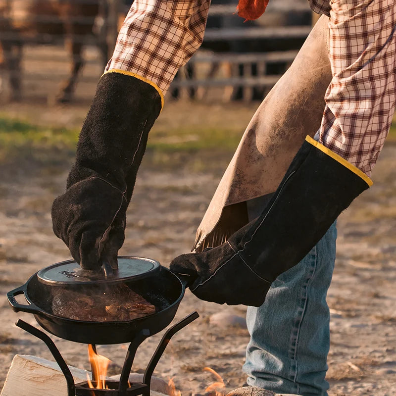 Lodge Cast Iron Leather Gloves