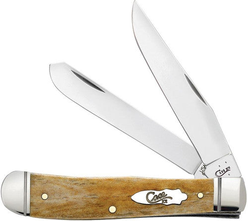 Case Smooth Antique Bone Trapper Stainless Pocket Knife 58182