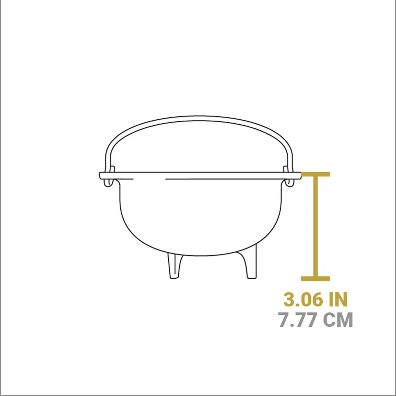 Lodge Cast Iron Heat-Treated Cast Iron Mini Kettle