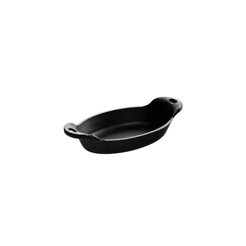 Lodge Cast Iron Heat-Treated 9 Ounce Oval Cast Iron Mini Server