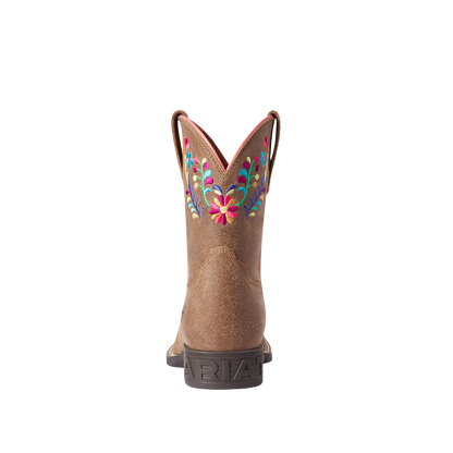 Ariat Youth Girl's Wild Flower Western Canyon Tan Boots